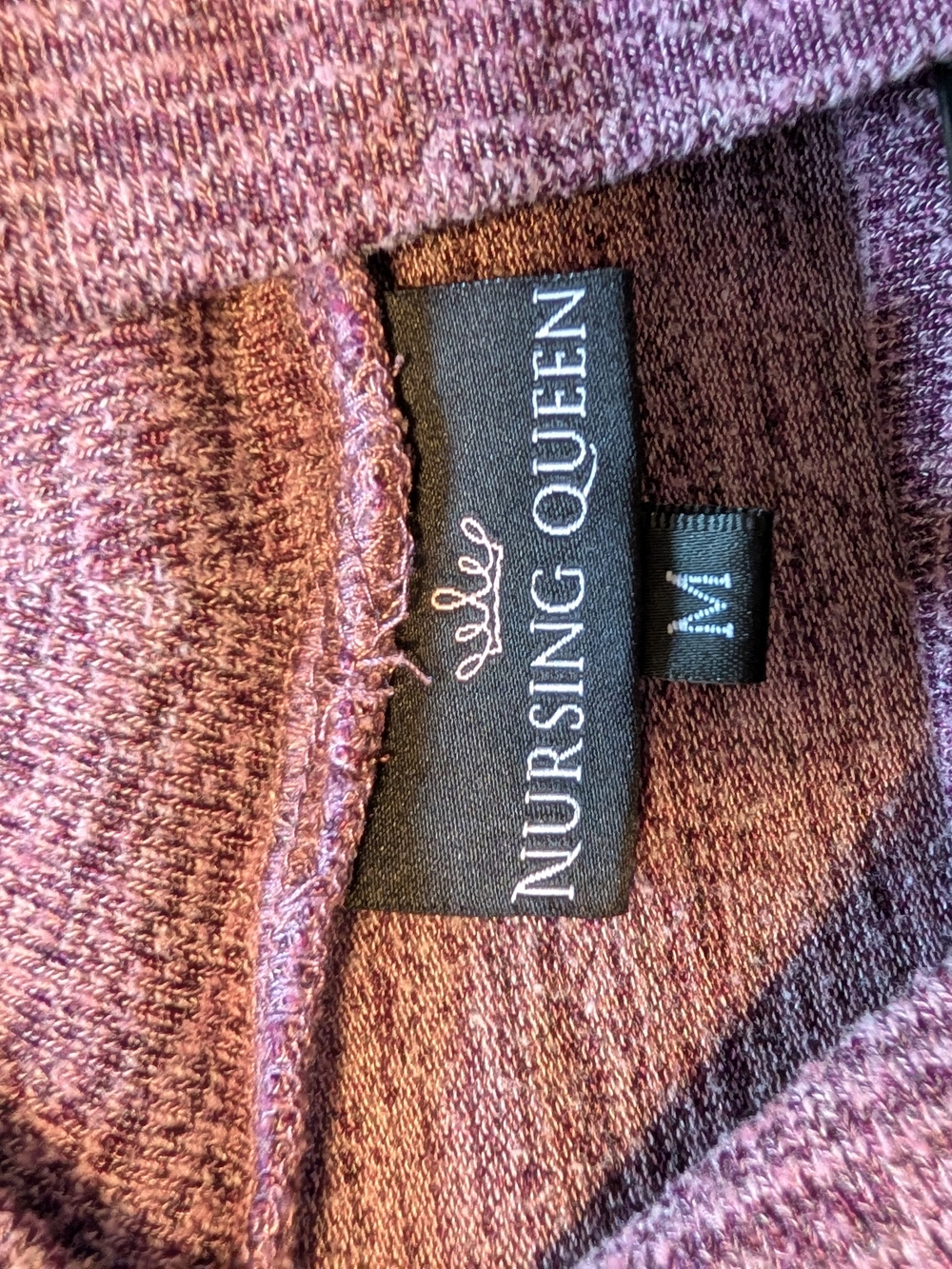 Cozy Purple Layered Cowl Neck Women's Sweater - Picture 3 of 4